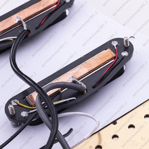 Guitar HSS Loaded Prewired Pickguard Multi Switch Coil Splitting For ST Red