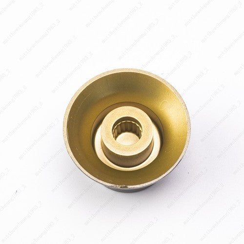 4x LP 60 Guitar Reflector Amber Knobs Gold/Silver Top Hat Knobs fits Les Paul SG