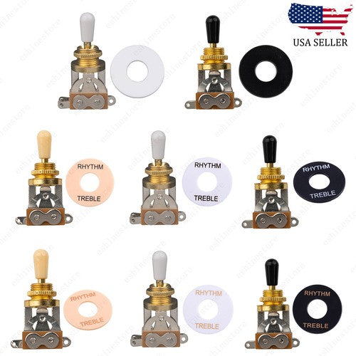NEW Gold 3-Way Toggle Switch with Plate for Gibson/Epiphone Les Paul Guitar
