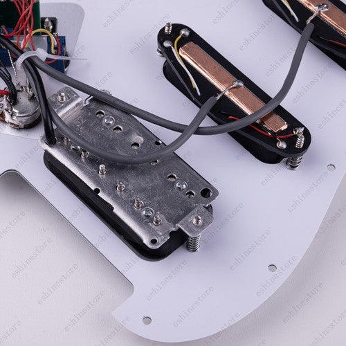 Coil Splitting HSS Guitar Multi Switch Loaded Prewired Pickguard For ST Black01