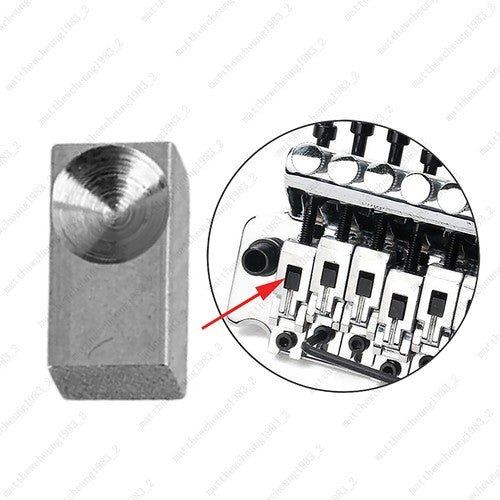 Chrome Locking Inserts Stainless Steel Tremolo Blocks For Floyd Rose System