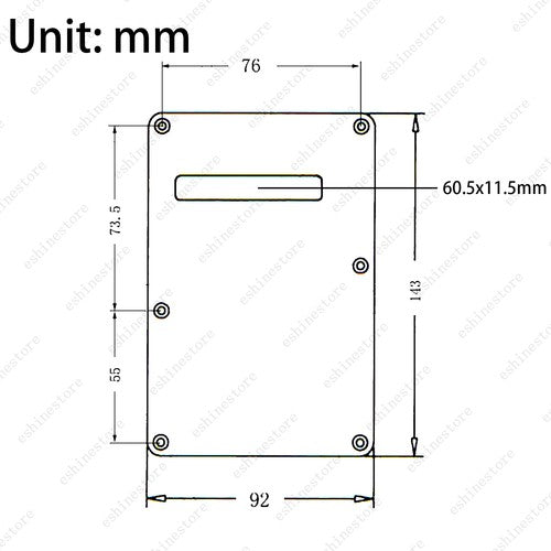 Matte Aluminum Anodized ST Tremolo Trem Back Plate Cover for Fender Strat