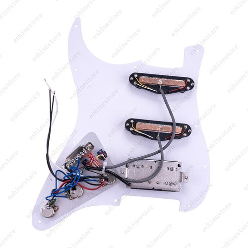 Coil Splitting HSS Guitar Multi Switch Loaded Prewired Pickguard For ST Black01