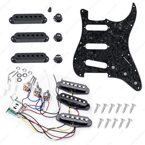 11 Hole SSS Strat Style Loaded Pickguard For Stratocaster Various Colors US SHIP