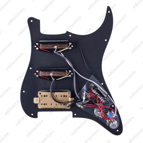 Guitar Hss Loaded Prewired Pickguard with Multi Switches For Strat St Green