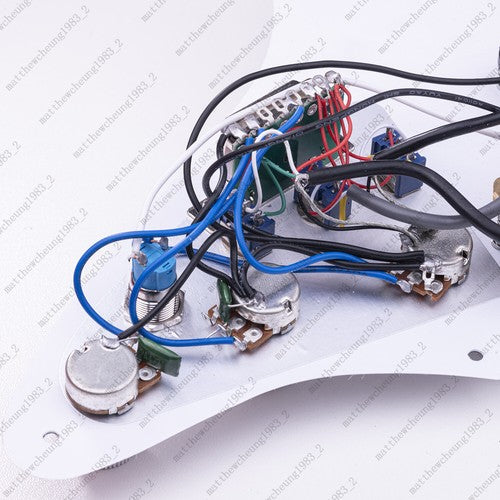 Guitar HSS Loaded Prewired Pickguard Multi Switch Coil Splitting For ST Red