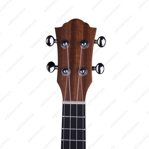 21" Soprano Ukulele Mahogany Wood Hawaiian Guitar Ukelele With Bag Strap Tuner