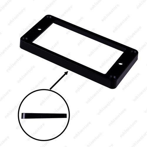 2 Pcs Plastic Flat Bottom Humbucker Pickup Rings Guitar Bridge Neck Frame For LP
