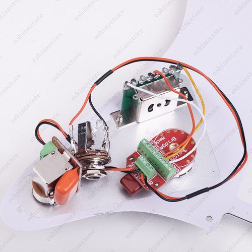 Solderless HH Wiring Harness Treble bleed Circuit w/ Coil Splitting for Strat