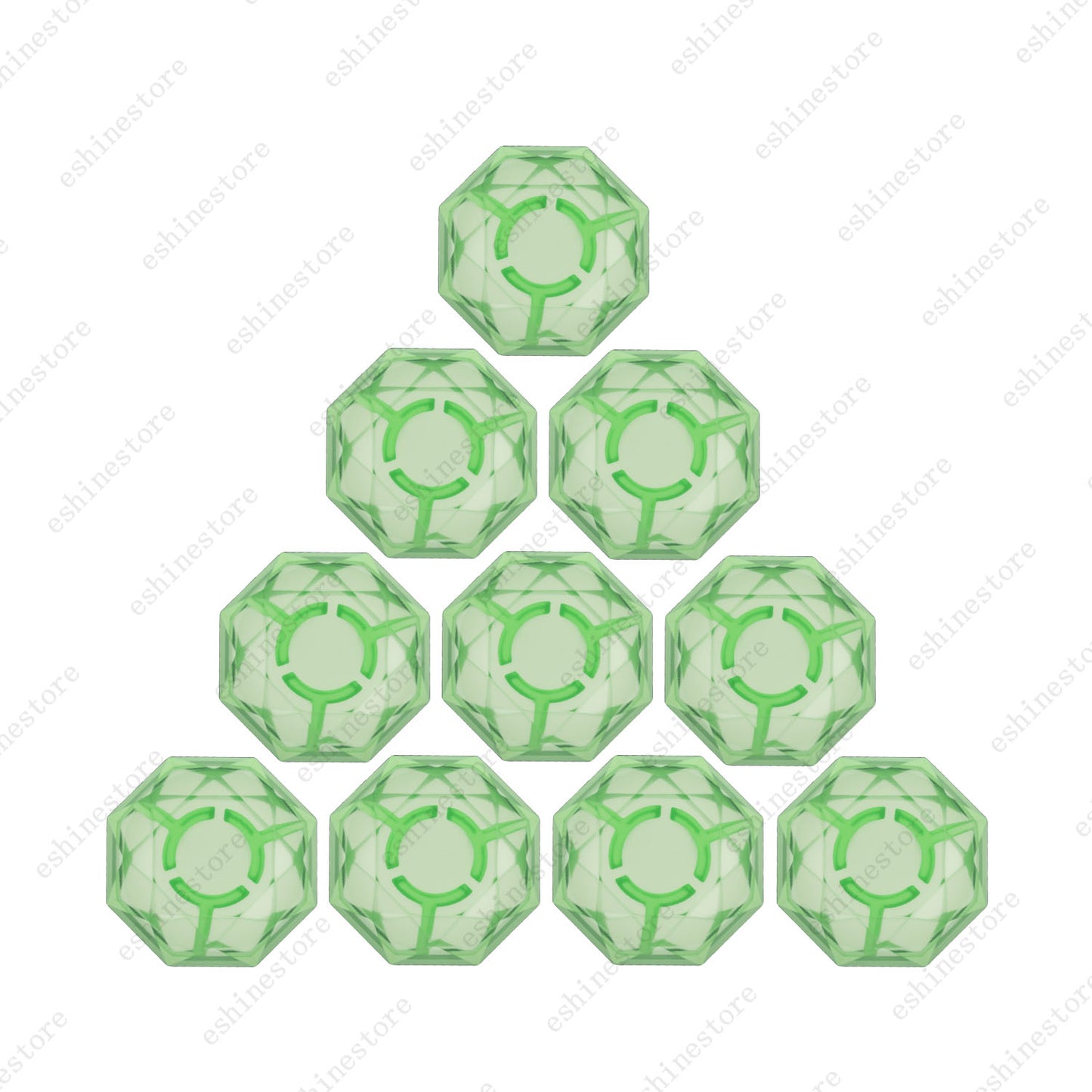 10 Pcs Diamond Shape Guitar Effect Pedal Footswitch Toppers Foot Nail Caps