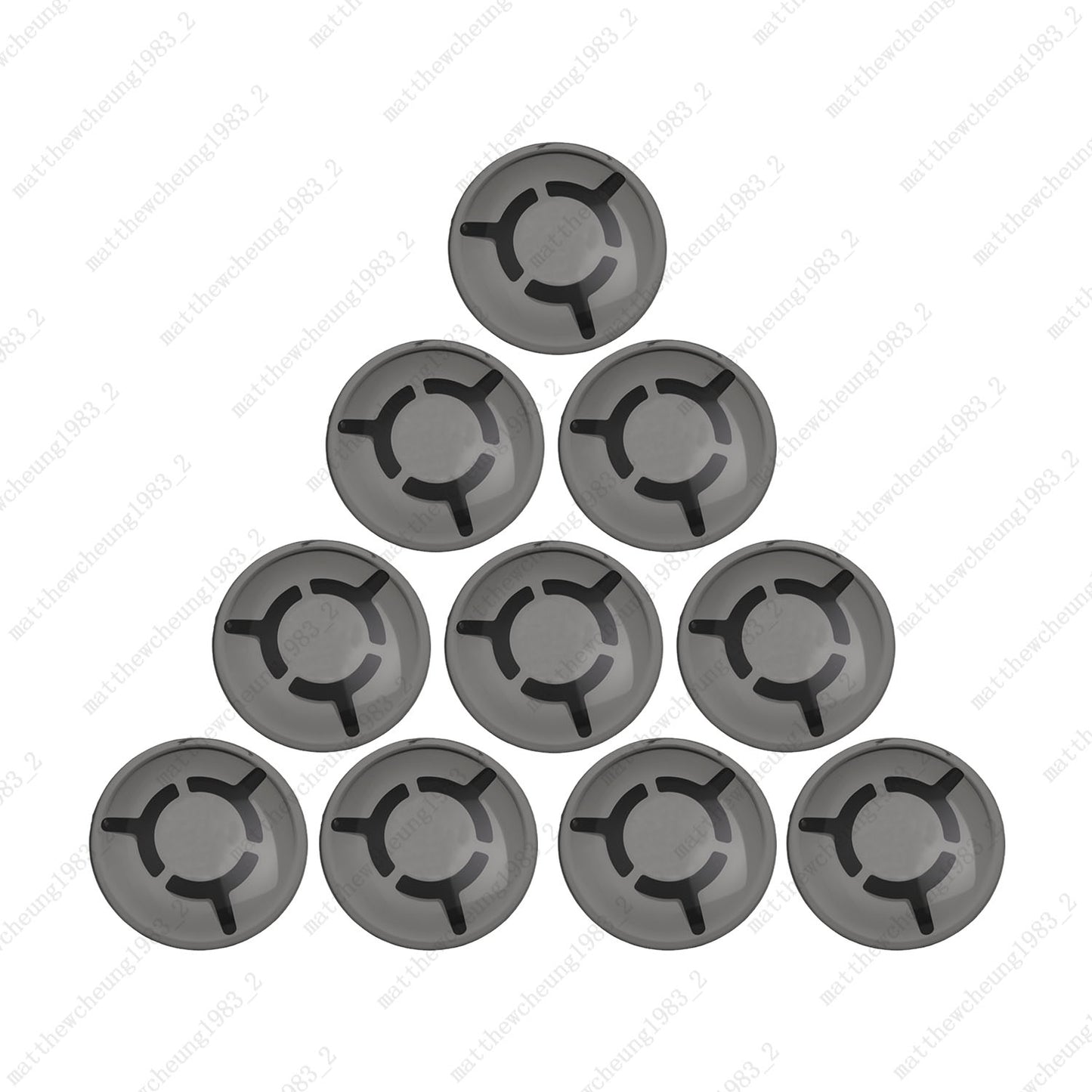 10pcs Mushroom Plastic Guitar Effect Pedal Footswitch Toppers Foot Nail Cap