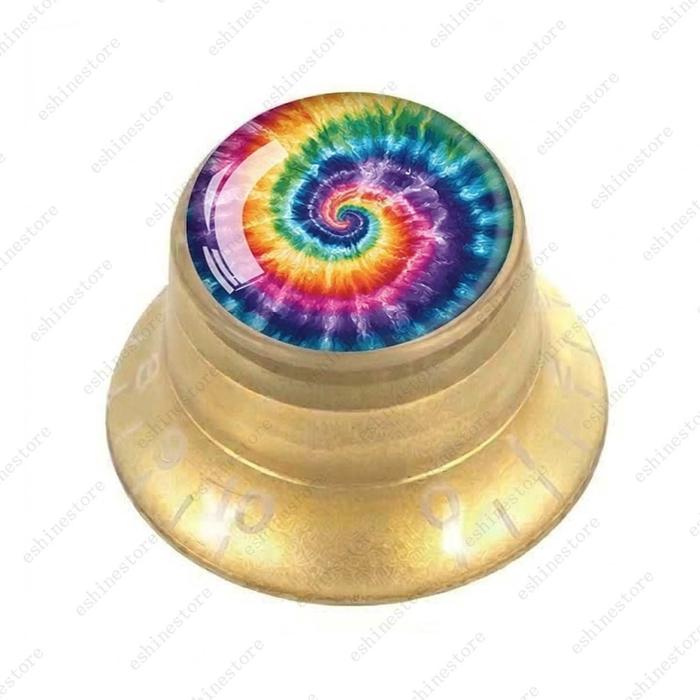Guitar Reflector Knobs with Spiral Tie Dye Cap Top Hat Knob for Les Paul SG - 04