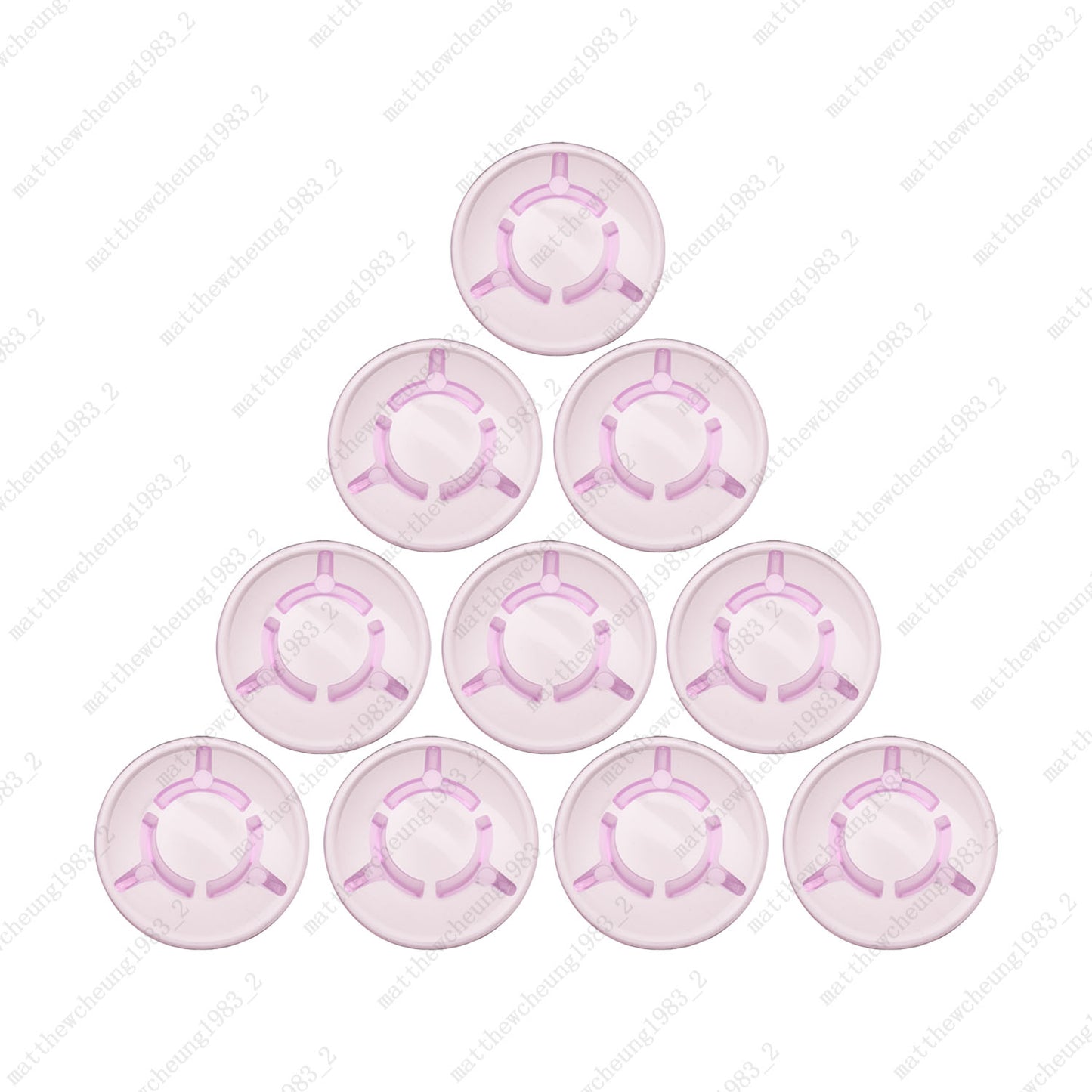 10pcs Mushroom Plastic Guitar Effect Pedal Footswitch Toppers Foot Nail Cap