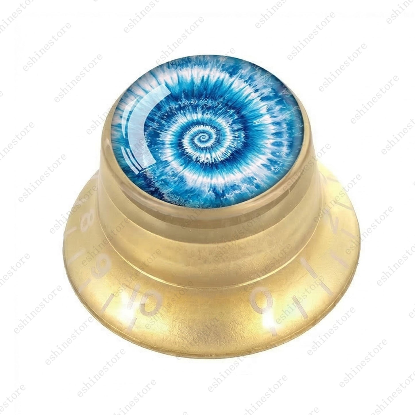 Guitar Reflector Knobs with Spiral Tie Dye Cap Top Hat Knob for Les Paul SG - 05