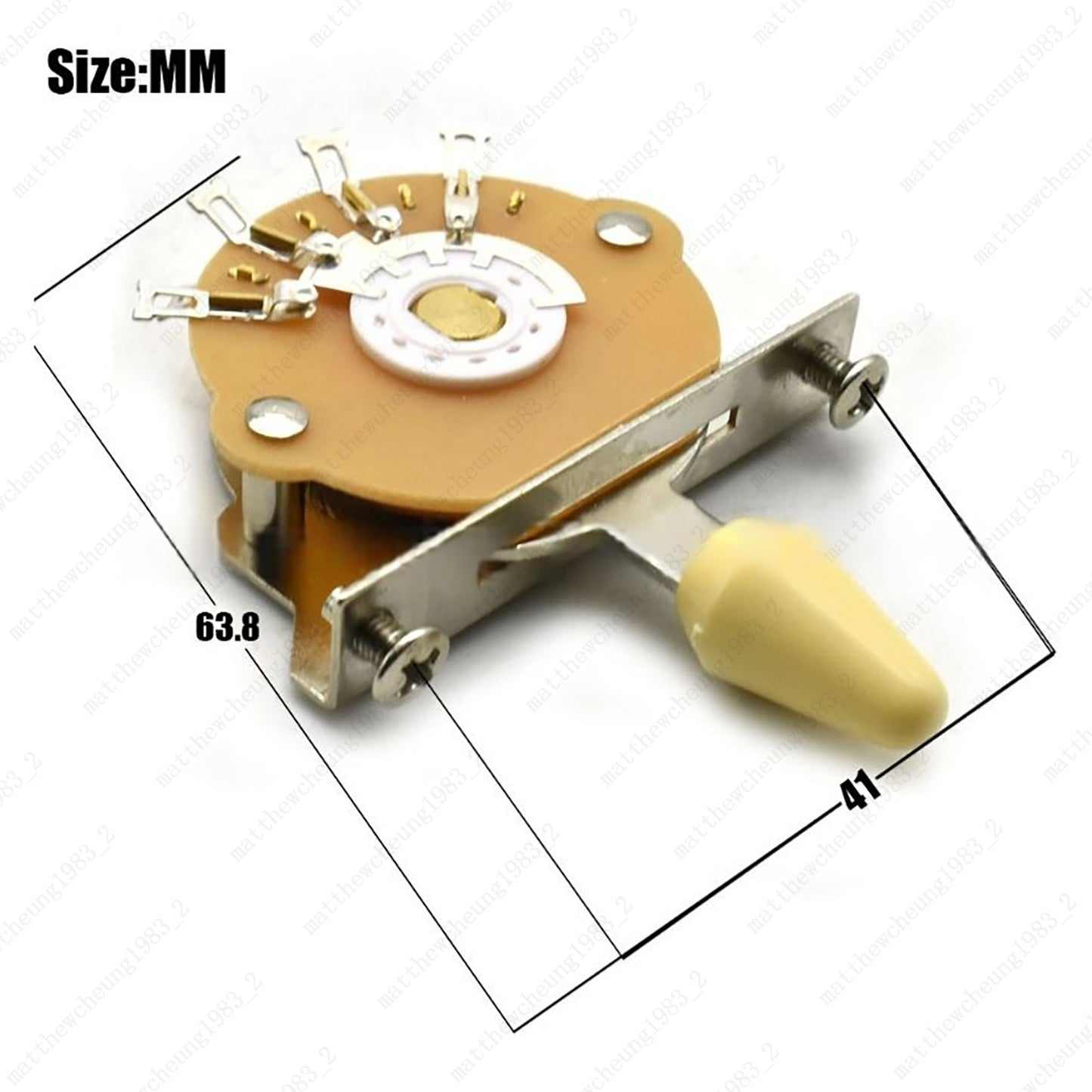 Eletric Guitar 5-Way Switch Pickup Selector Switch for Strat/Tele with 3 Tips