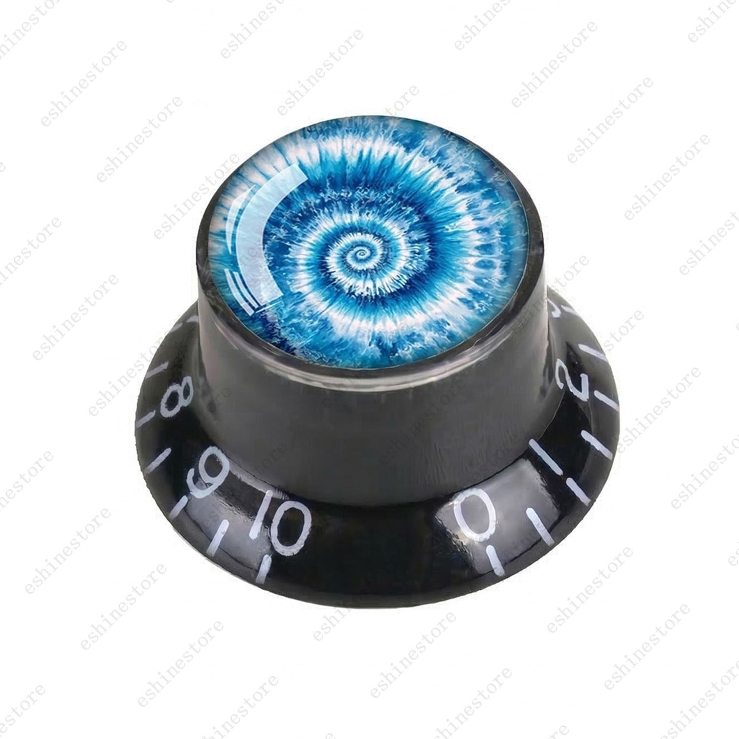 Guitar Reflector Knobs with Spiral Tie Dye Cap Top Hat Knob for Les Paul SG - 05