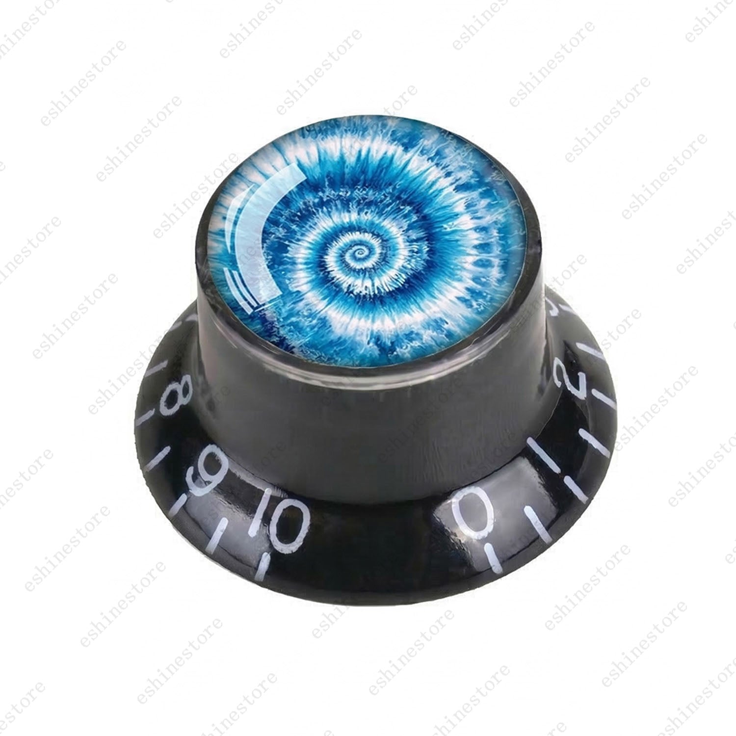 Guitar Reflector Knobs with Spiral Tie Dye Cap Top Hat Knob for Les Paul SG - 05