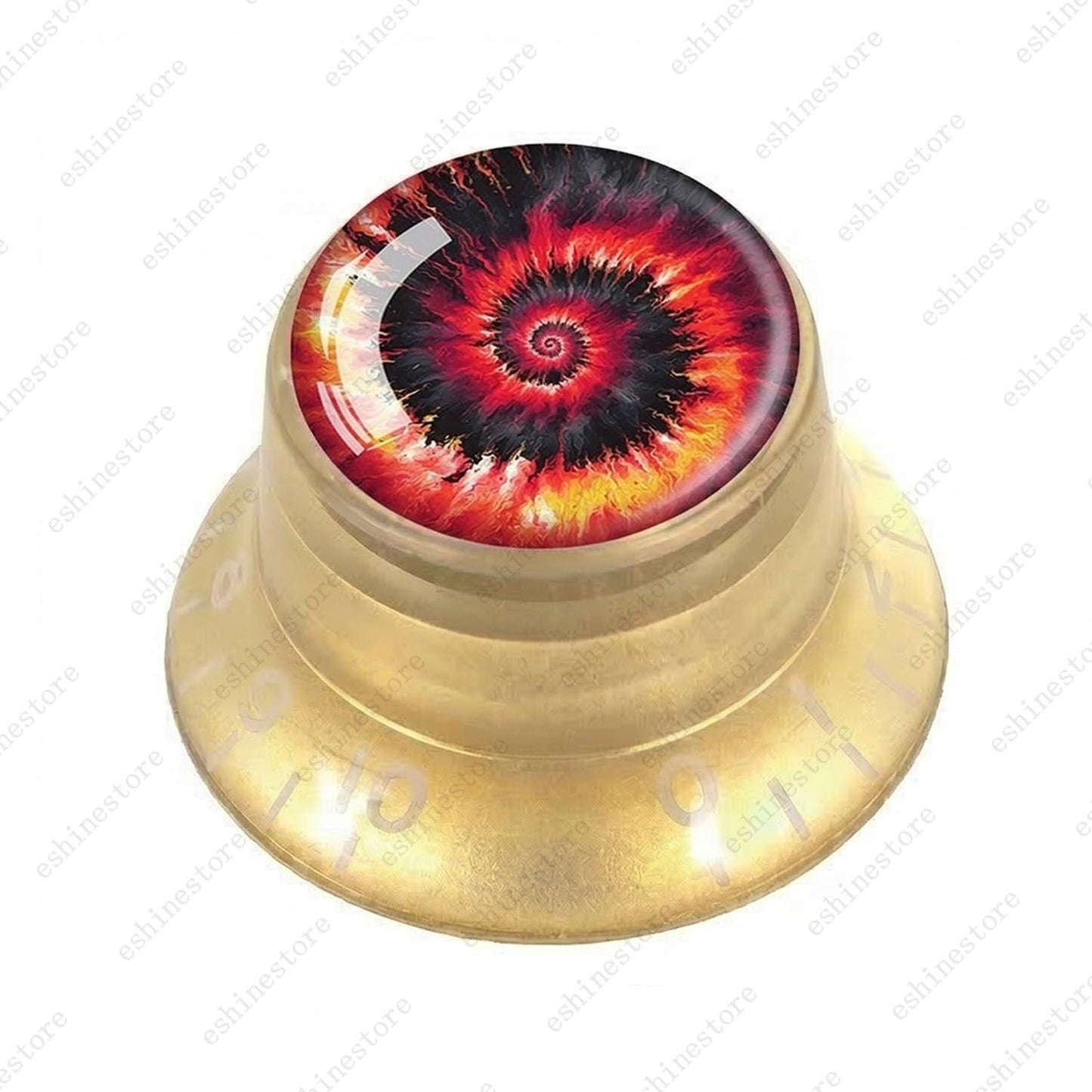 Guitar Reflector Knobs with Spiral Tie Dye Cap Top Hat Knob for Les Paul SG - 02