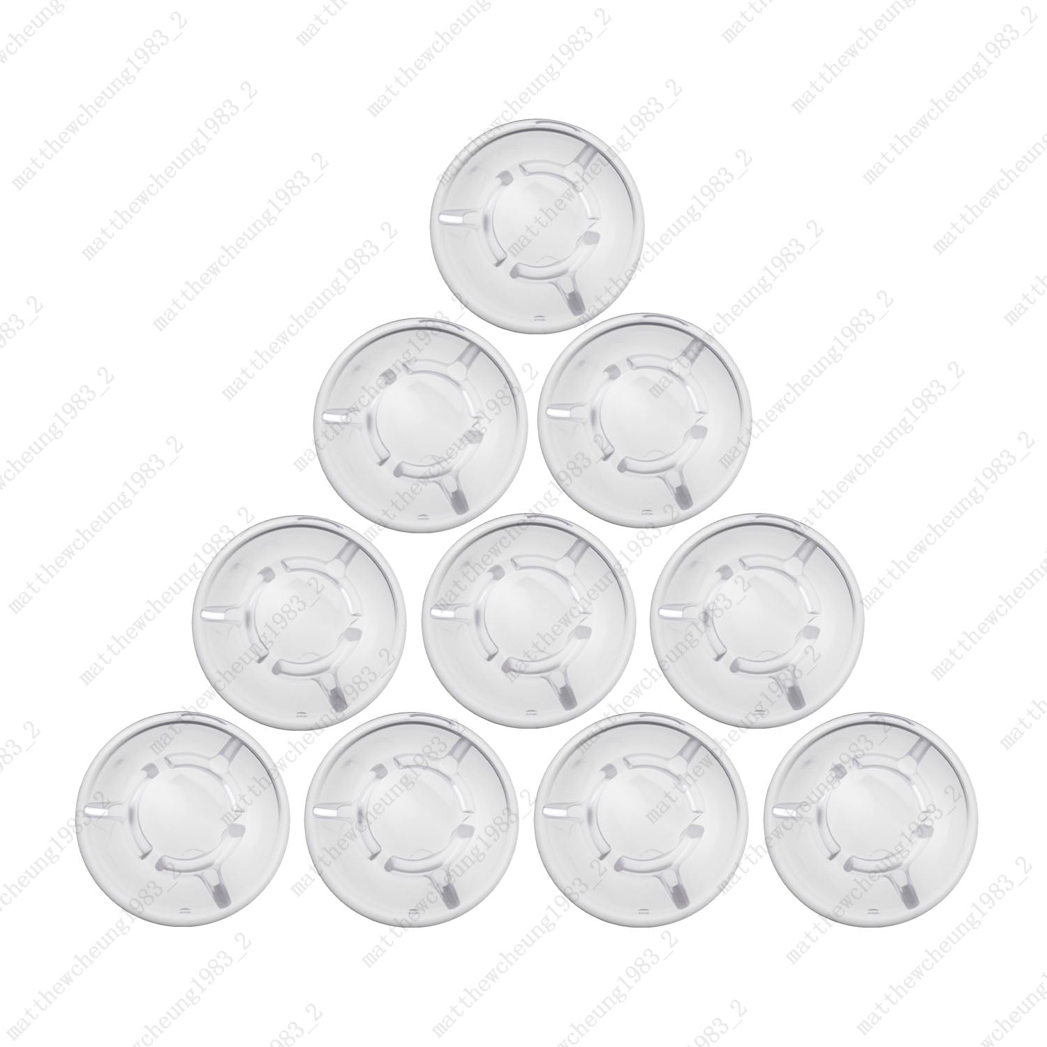 10pcs Mushroom Plastic Guitar Effect Pedal Footswitch Toppers Foot Nail Cap