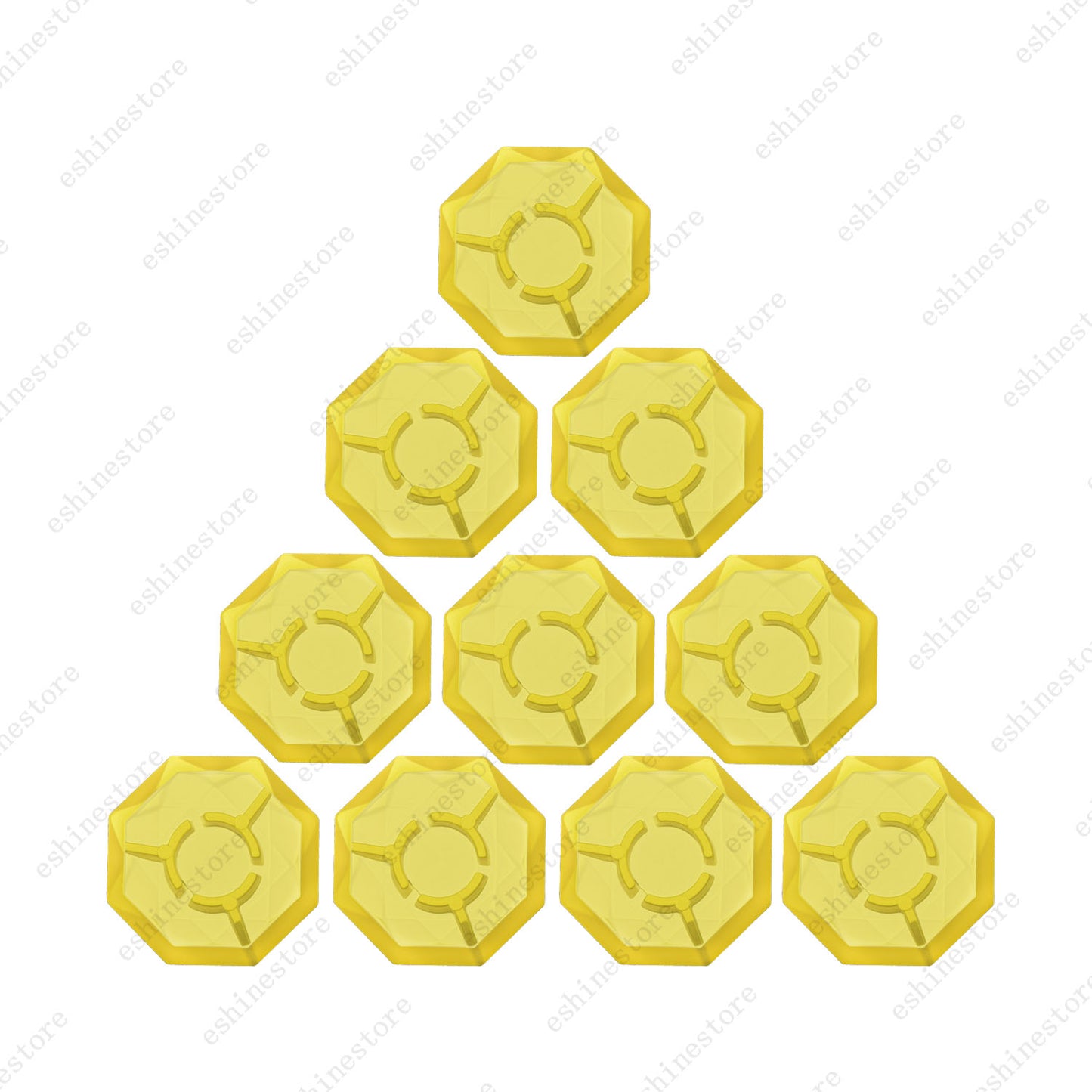 10 Pcs Diamond Shape Guitar Effect Pedal Footswitch Toppers Foot Nail Caps