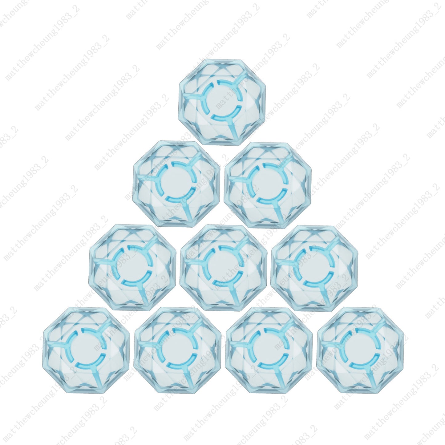 10pcs Guitar Effect Pedal Footswitch Toppers Foot Nail Cap Multicolors Options