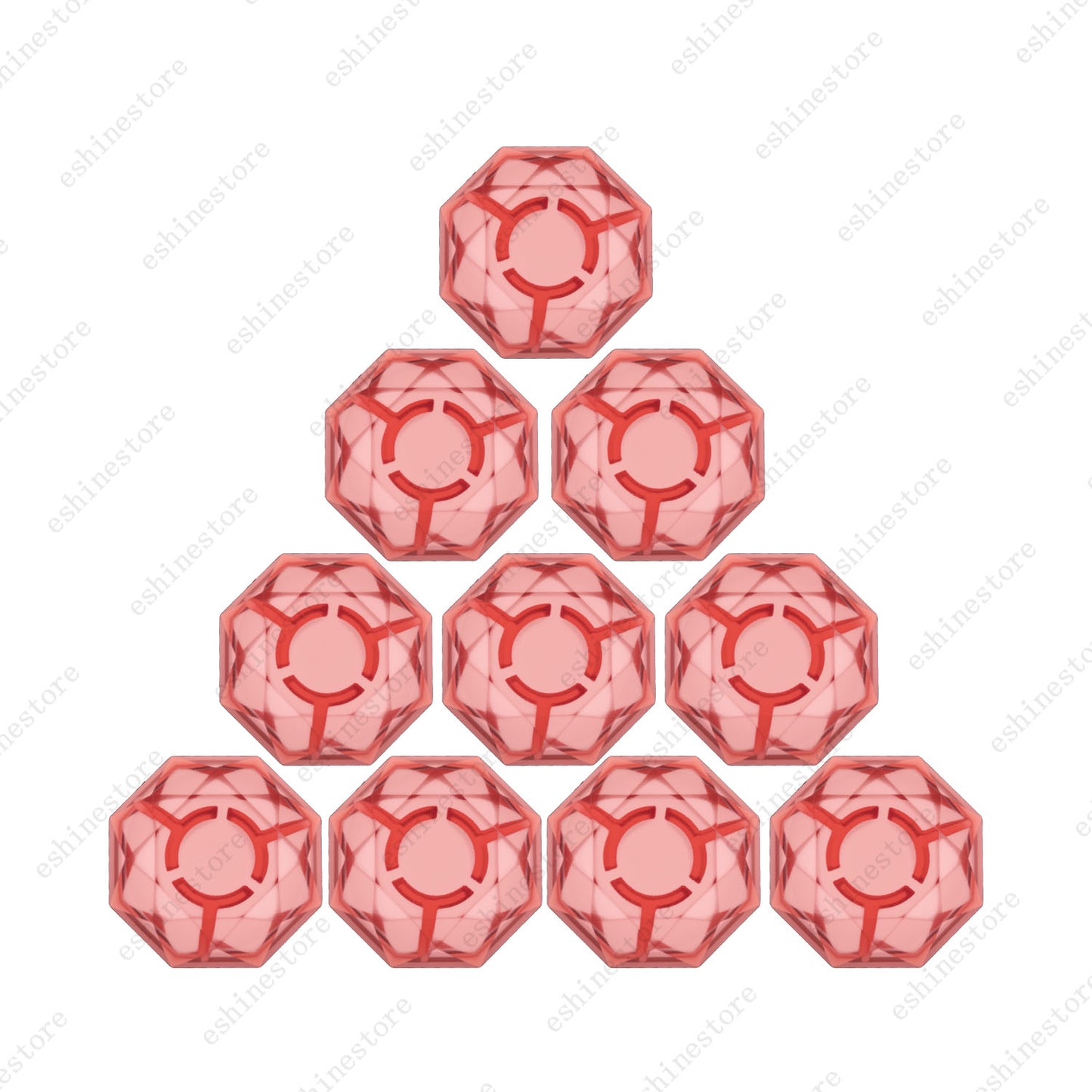 10 Pcs Diamond Shape Guitar Effect Pedal Footswitch Toppers Foot Nail Caps