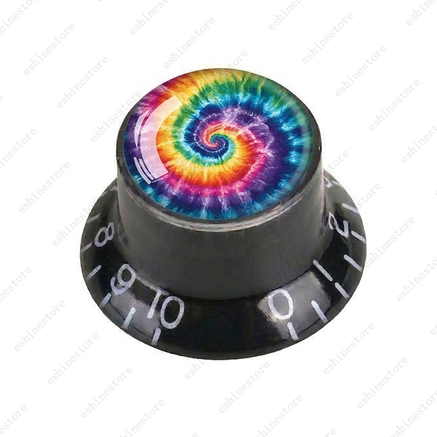 Guitar Reflector Knobs with Spiral Tie Dye Cap Top Hat Knob for Les Paul SG - 04