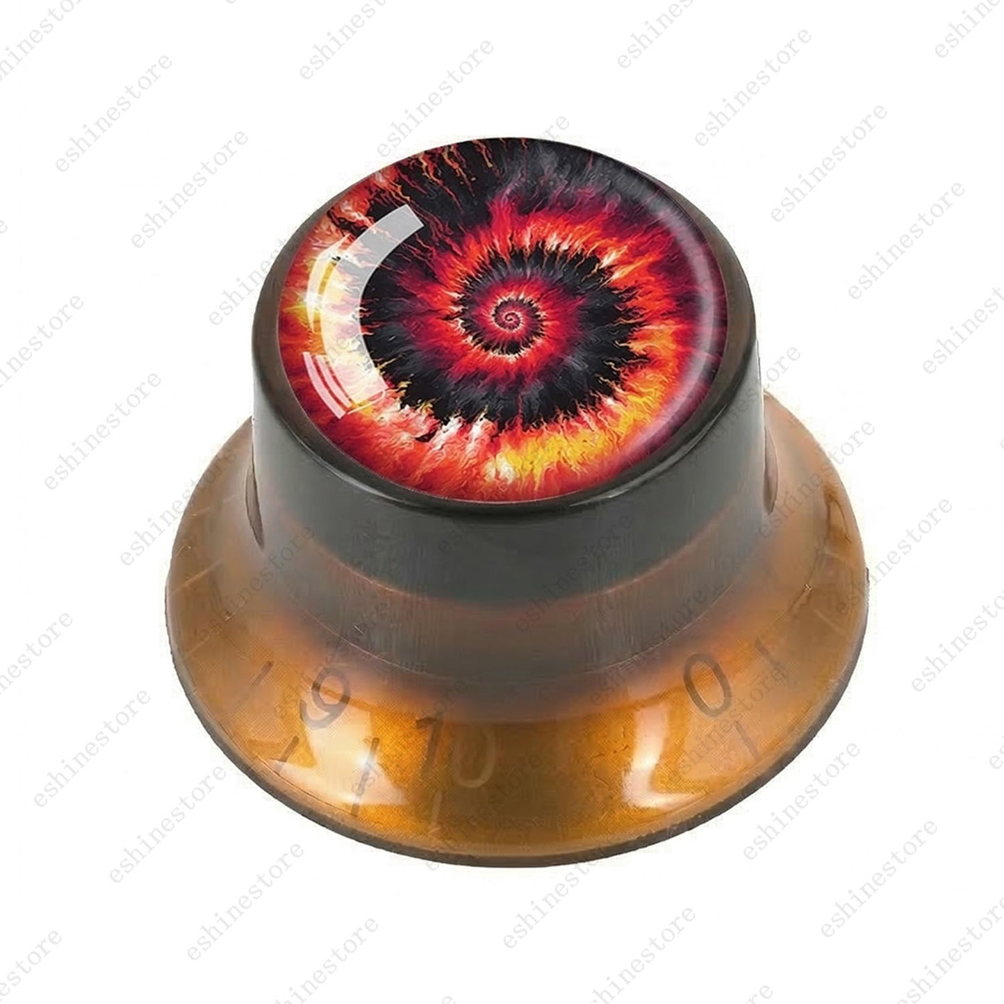 Guitar Reflector Knobs with Spiral Tie Dye Cap Top Hat Knob for Les Paul SG - 02