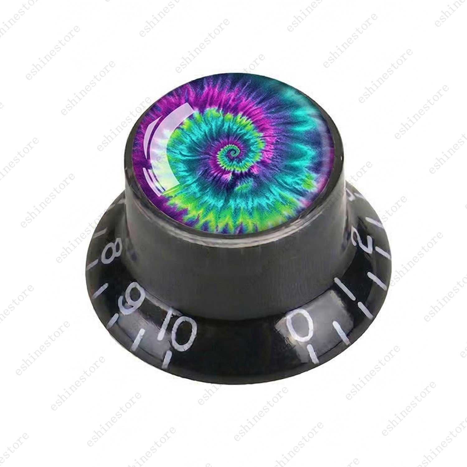 Guitar Reflector Knobs with Spiral Tie Dye Cap Top Hat Knob for Les Paul SG - 03