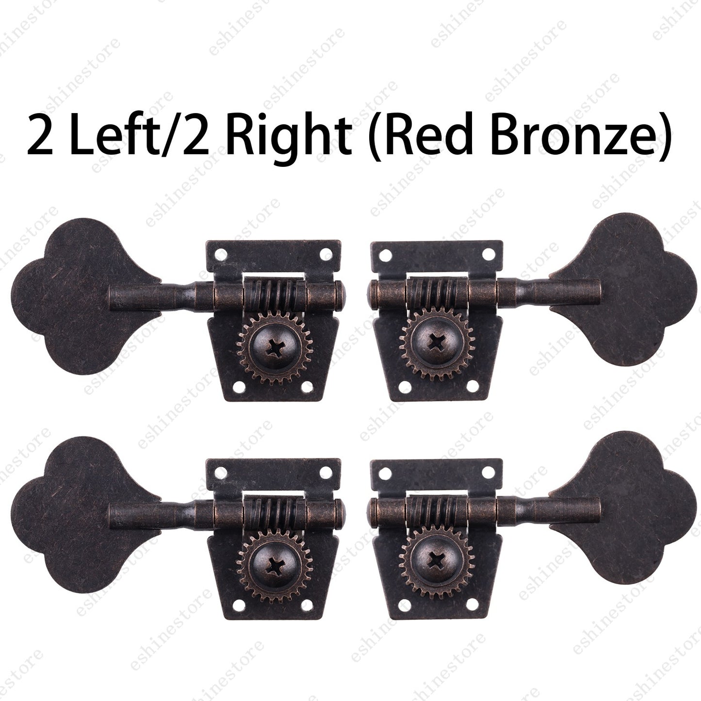 Relic Bass Vintage Open Machine Heads-1:25 Ratio Gear Tuning Key-Red Bronze
