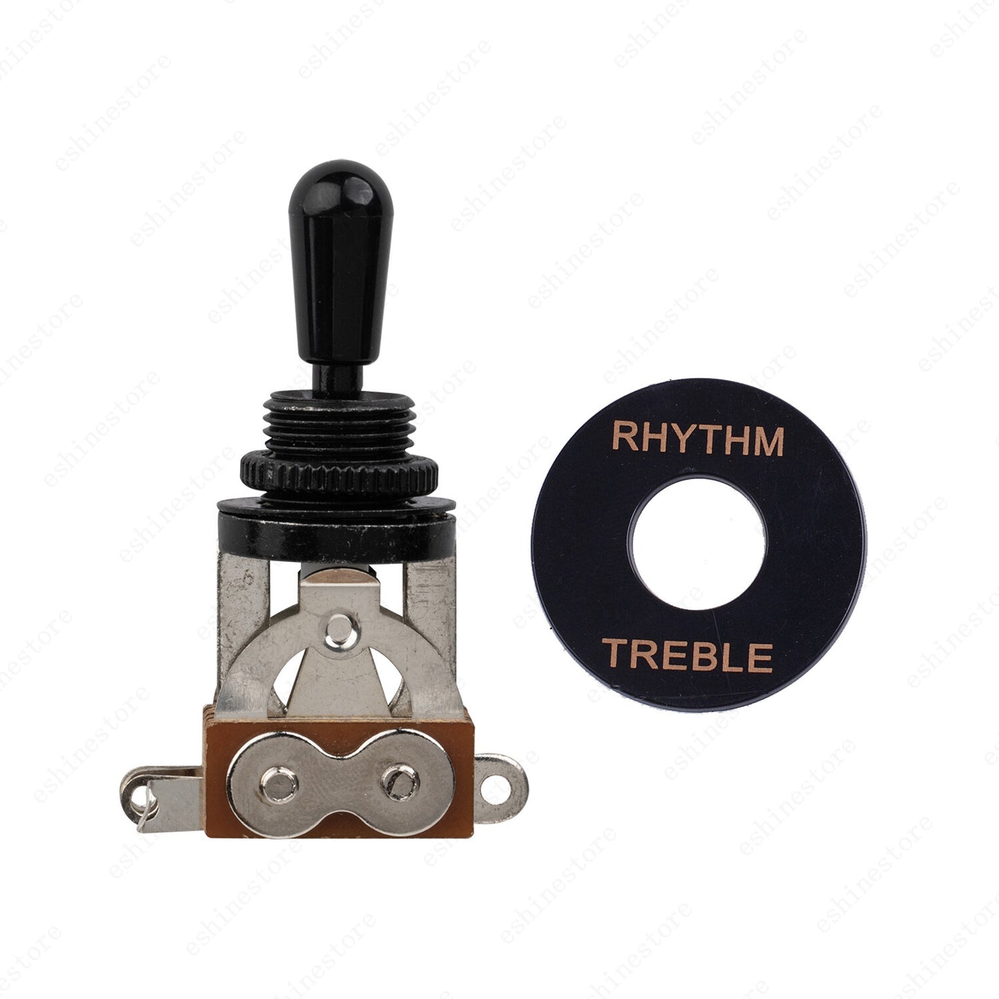 NEW BLACK 3-Way Toggle Switch & Plate For Gibson/Epiphone Les Paul Guitar