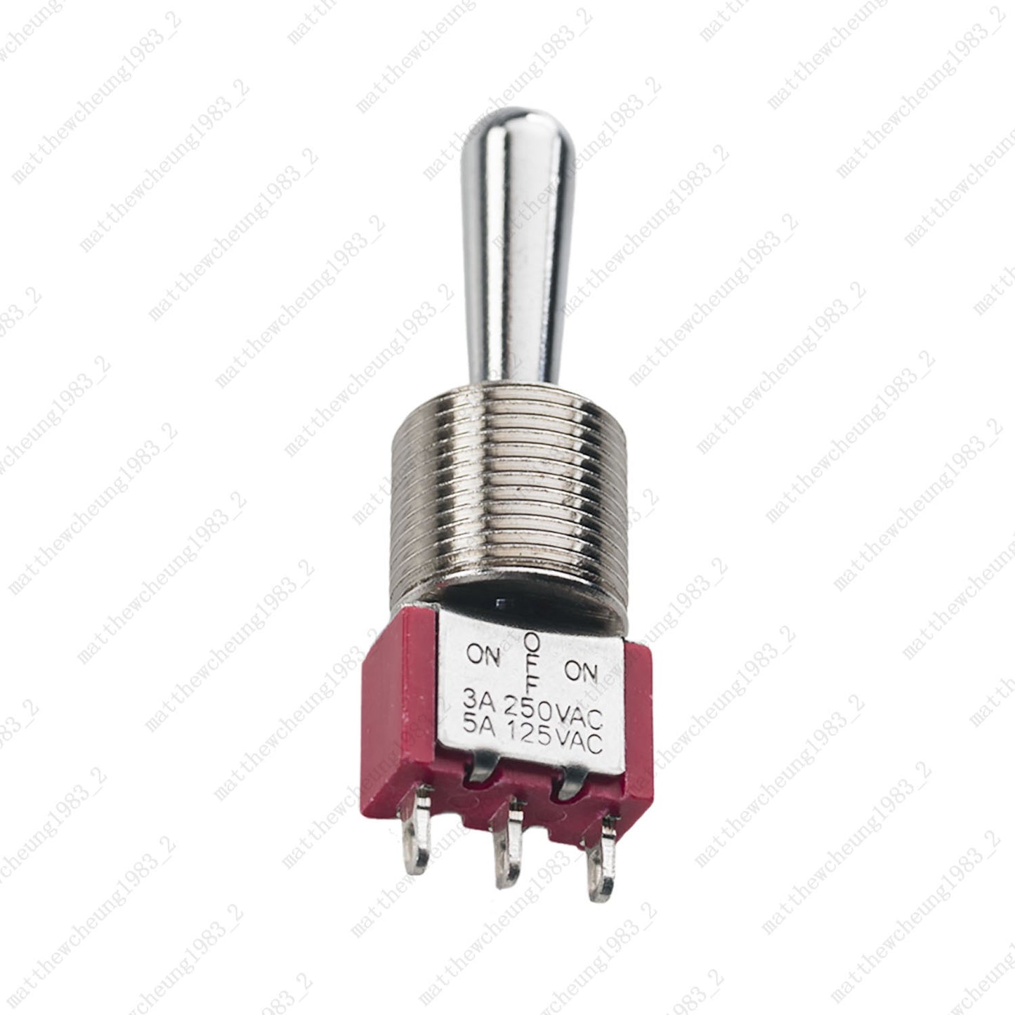 1/3/5 x Guitar Long Fat Bat Toggle Switch SPDT 3Pin 3-Position ON-OFF-ON Sealed