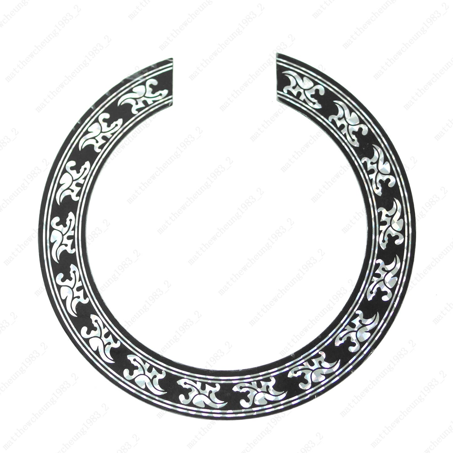 Acoustic Guitar SoundHole ring Decal Sticker self-adhesive for 38"/39" Guitar