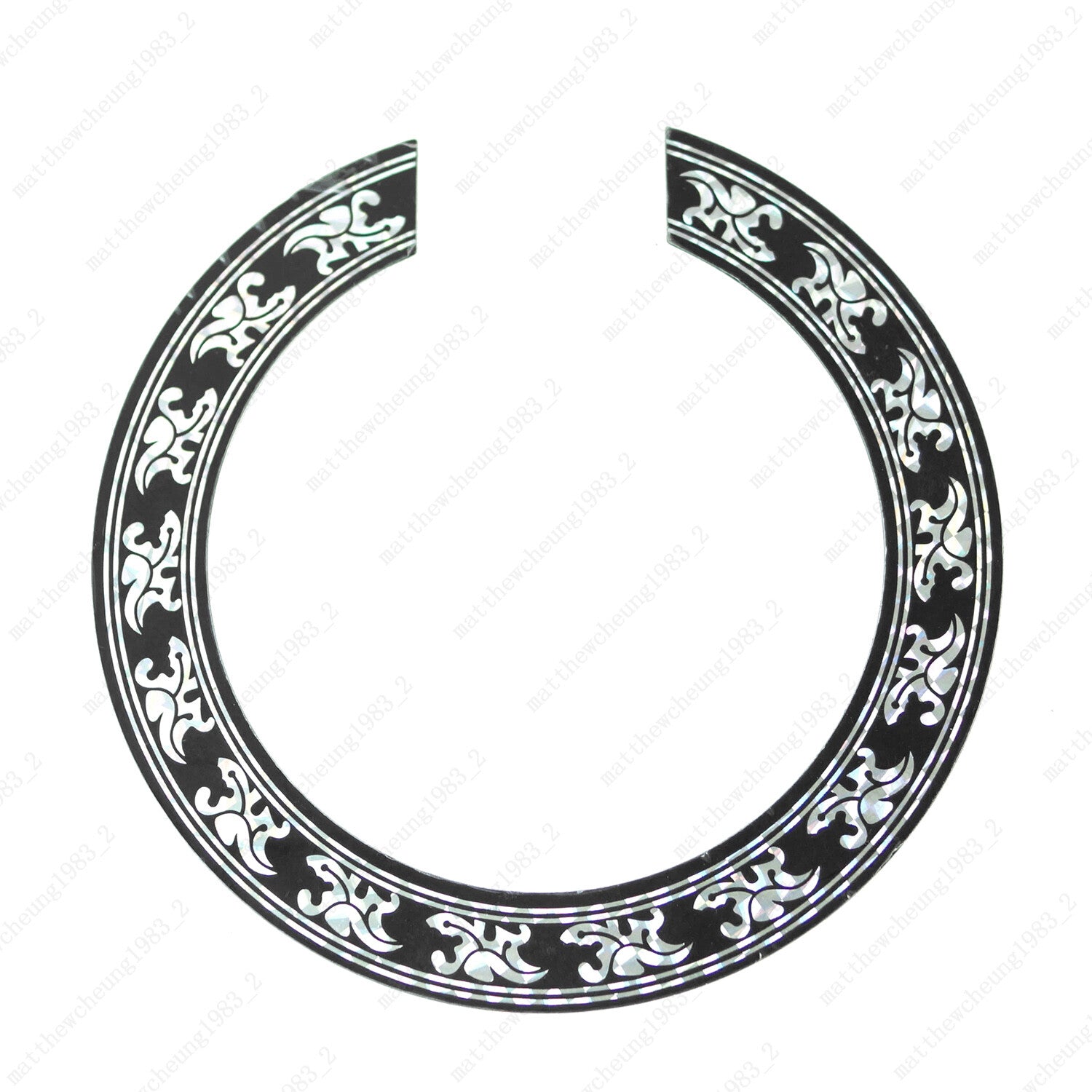 Acoustic Guitar SoundHole ring Decal Sticker self-adhesive for 38"/39" Guitar