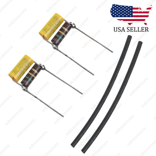 2x Treble Volume Bleed Circuit Kit Axial Film Cap .001uF 630V Cap &150K Resistor