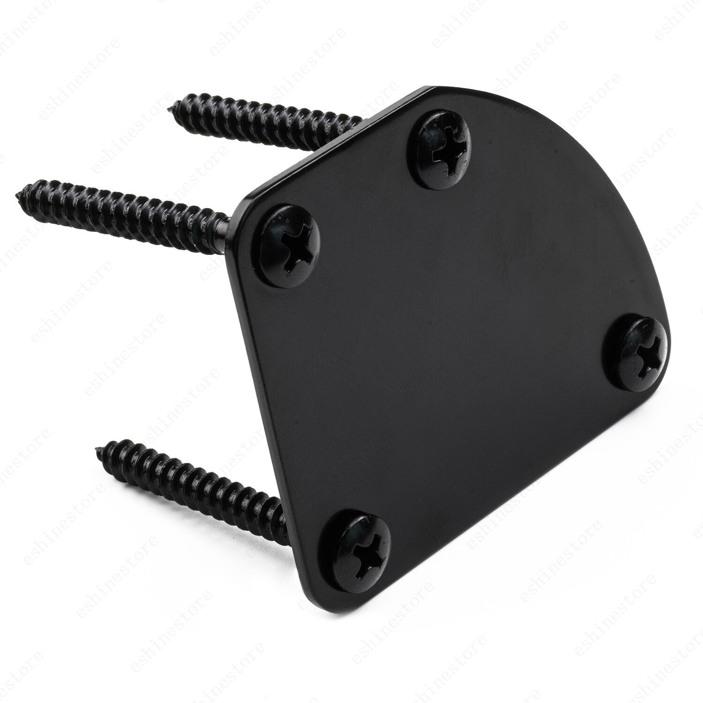 4 Holes Contoured Heel Neck Plate with Screws For Strat Tele Guitar Bass