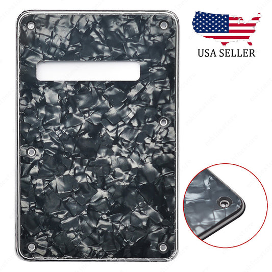 Electric Guitar Tremolo Cover Back Plate Trem Spring Cover For Strat Black Pearl