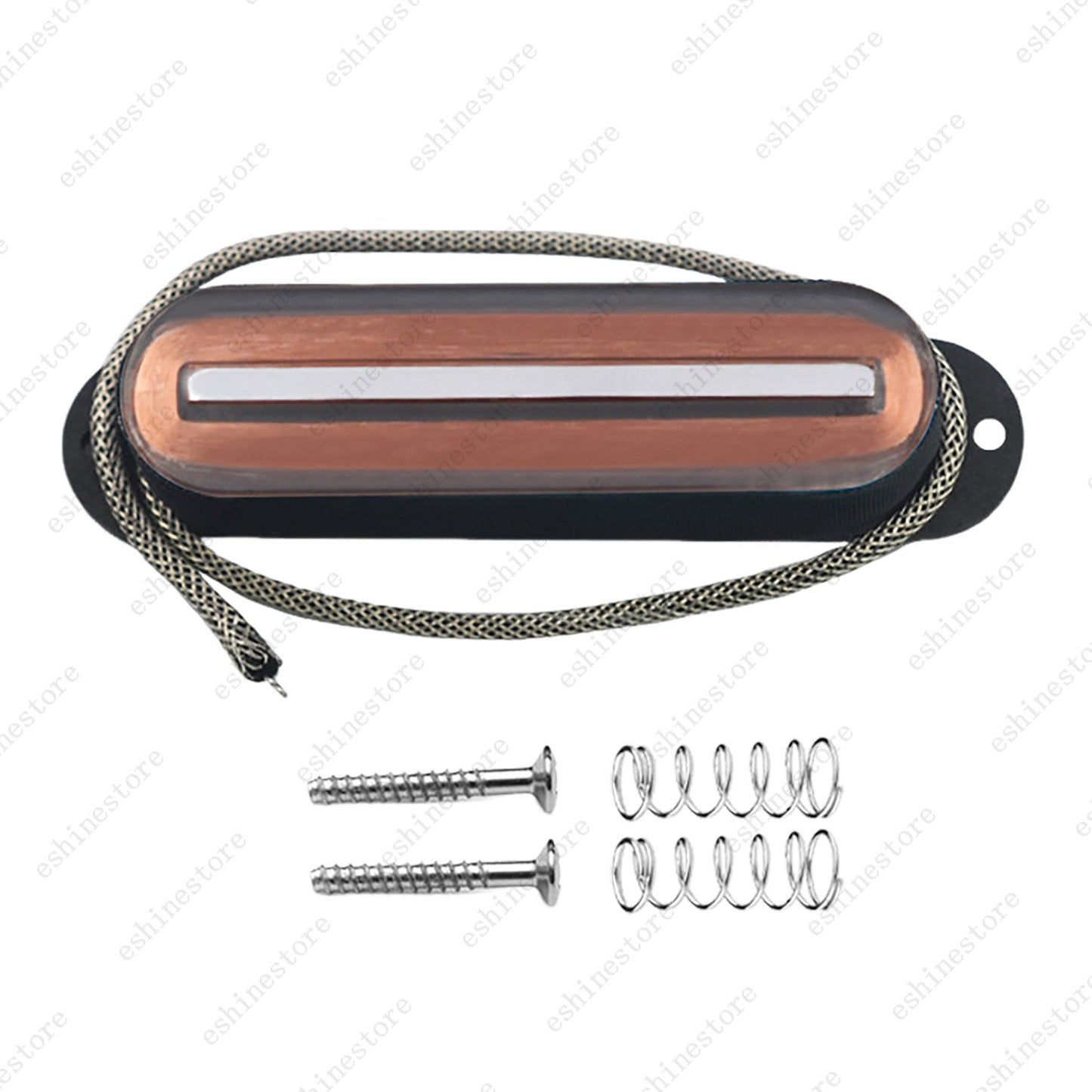 Single Coil Ceramic Metal Braided wire Single Blade Guitar Pickup For Strat
