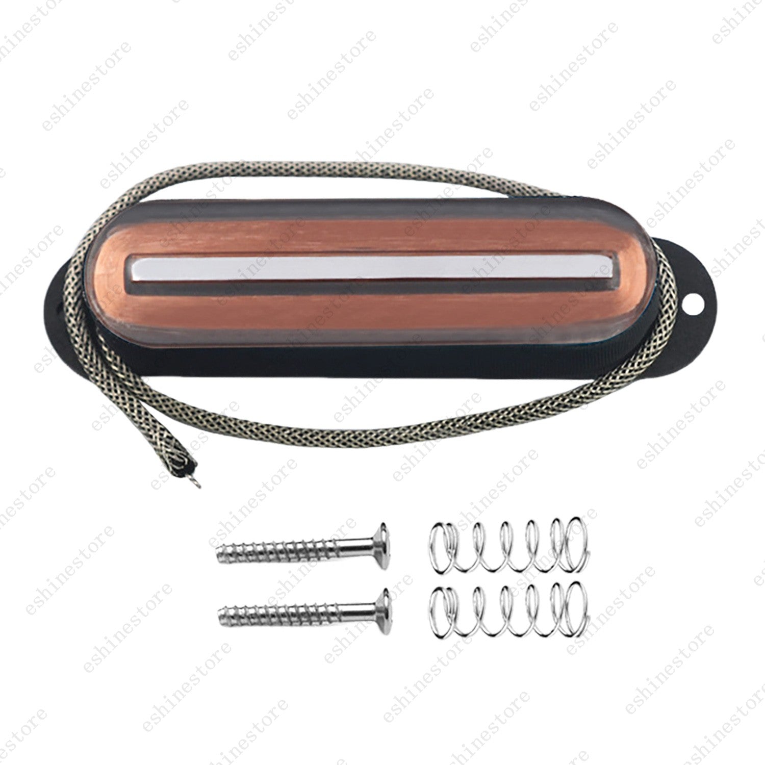 Single Coil Ceramic Metal Braided wire Single Blade Guitar Pickup For Strat