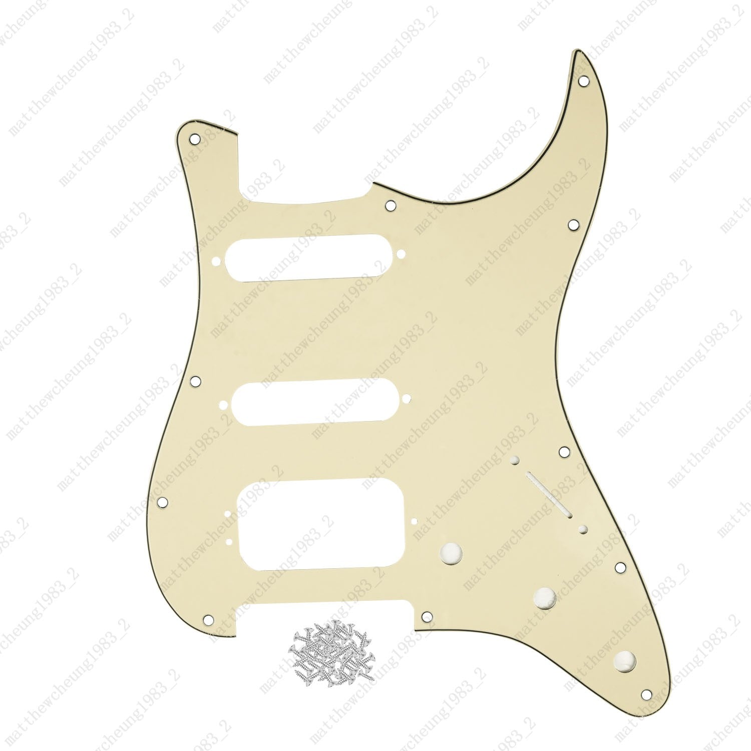 3-Ply 11-Hole HSS Pickguard (3-Screw Hum) For US MIM Fender Modern Multicolors