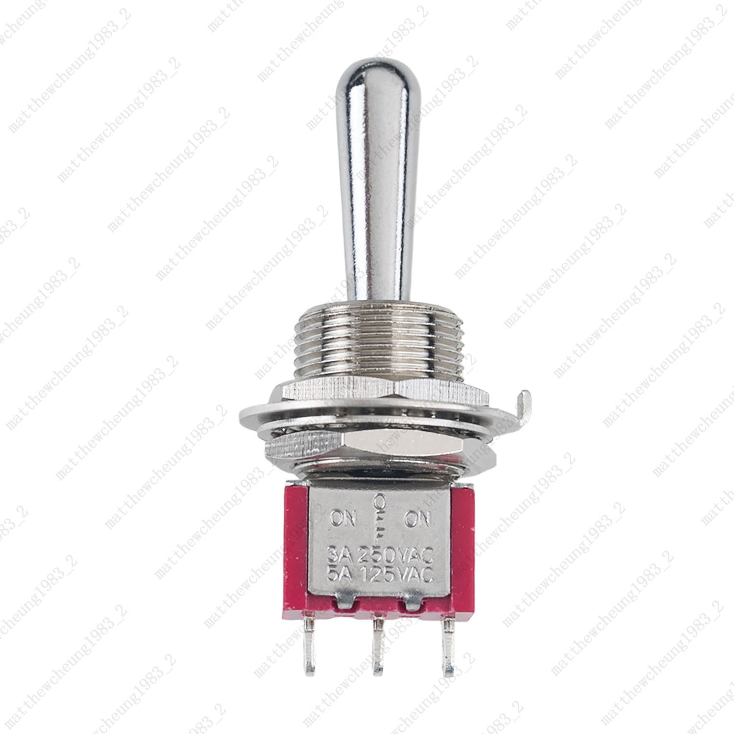 1/3/5 x Guitar Long Fat Bat Toggle Switch SPDT 3Pin 3-Position ON-OFF-ON Sealed
