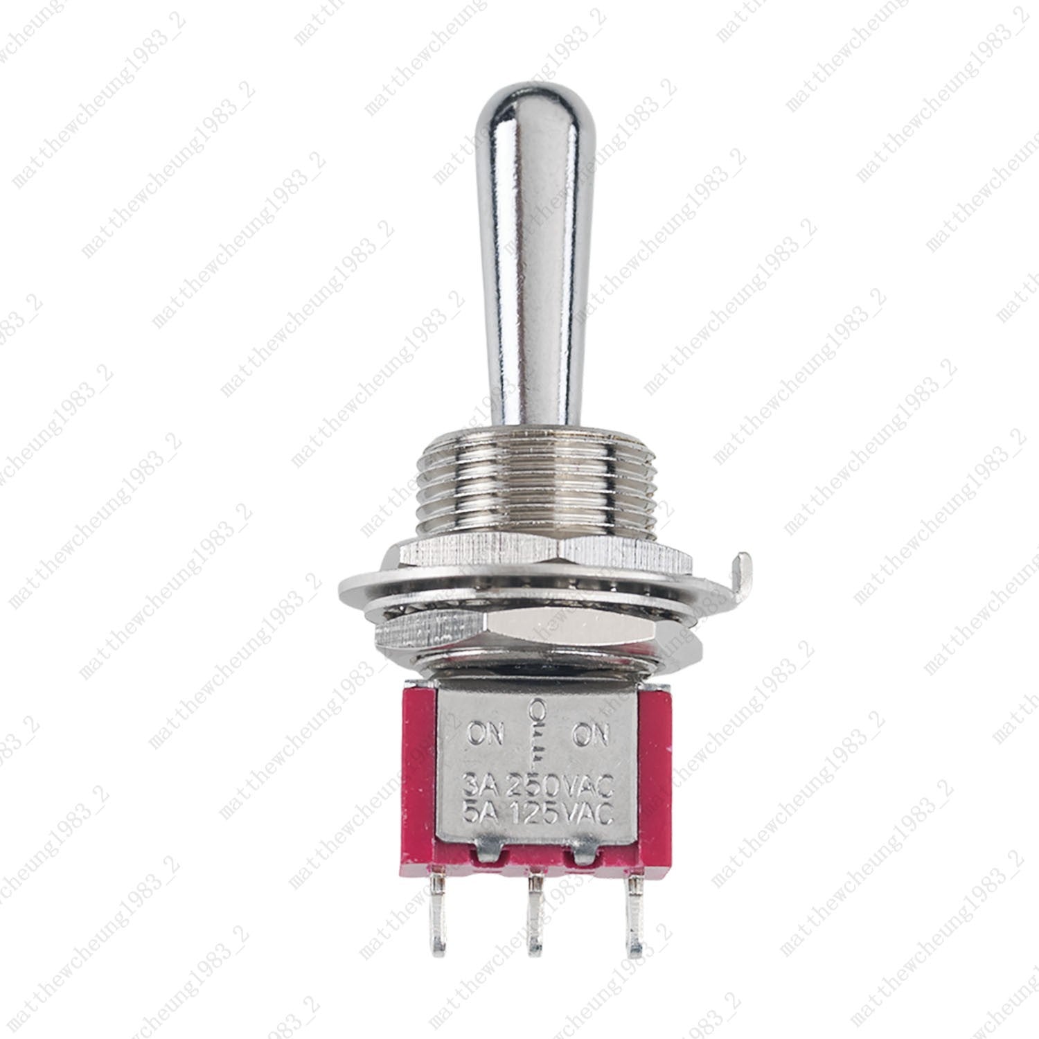 1/3/5 x Guitar Long Fat Bat Toggle Switch SPDT 3Pin 3-Position ON-OFF-ON Sealed
