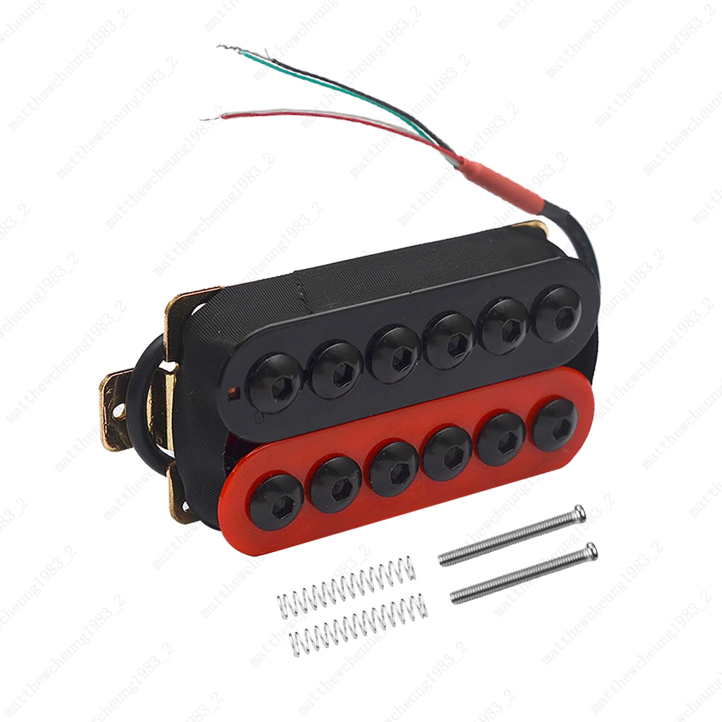 Alnico V Humbucker Pickups - Double Coil for Guitar - High Output Umbrella Head