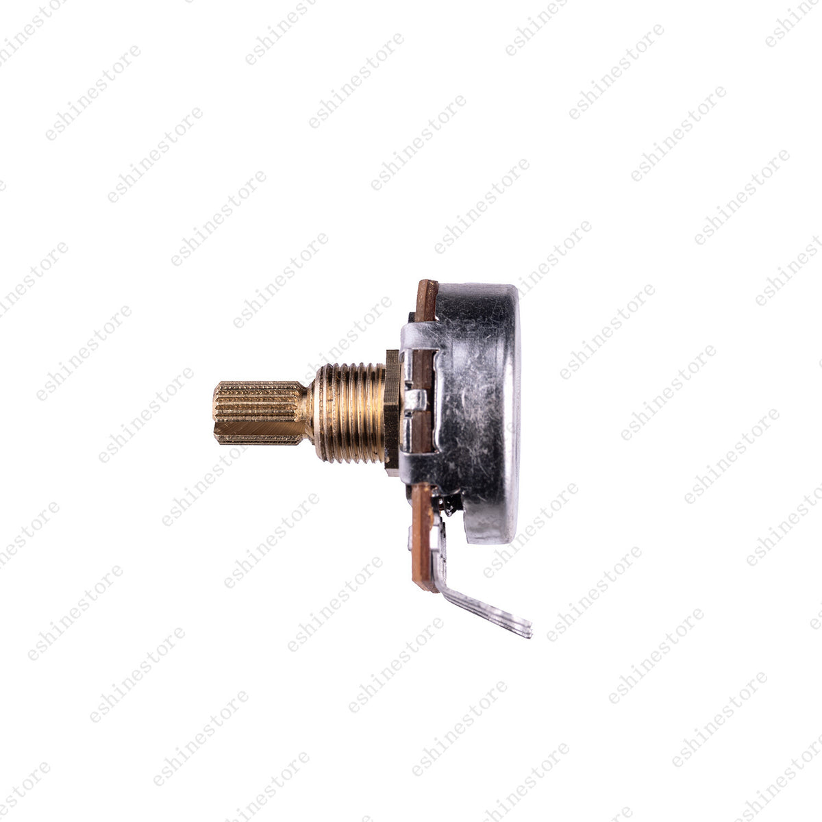A/B 250K/500K Guitar Potentiometers Brass 15mm Short Shaft Pot US 24 Spline Fine