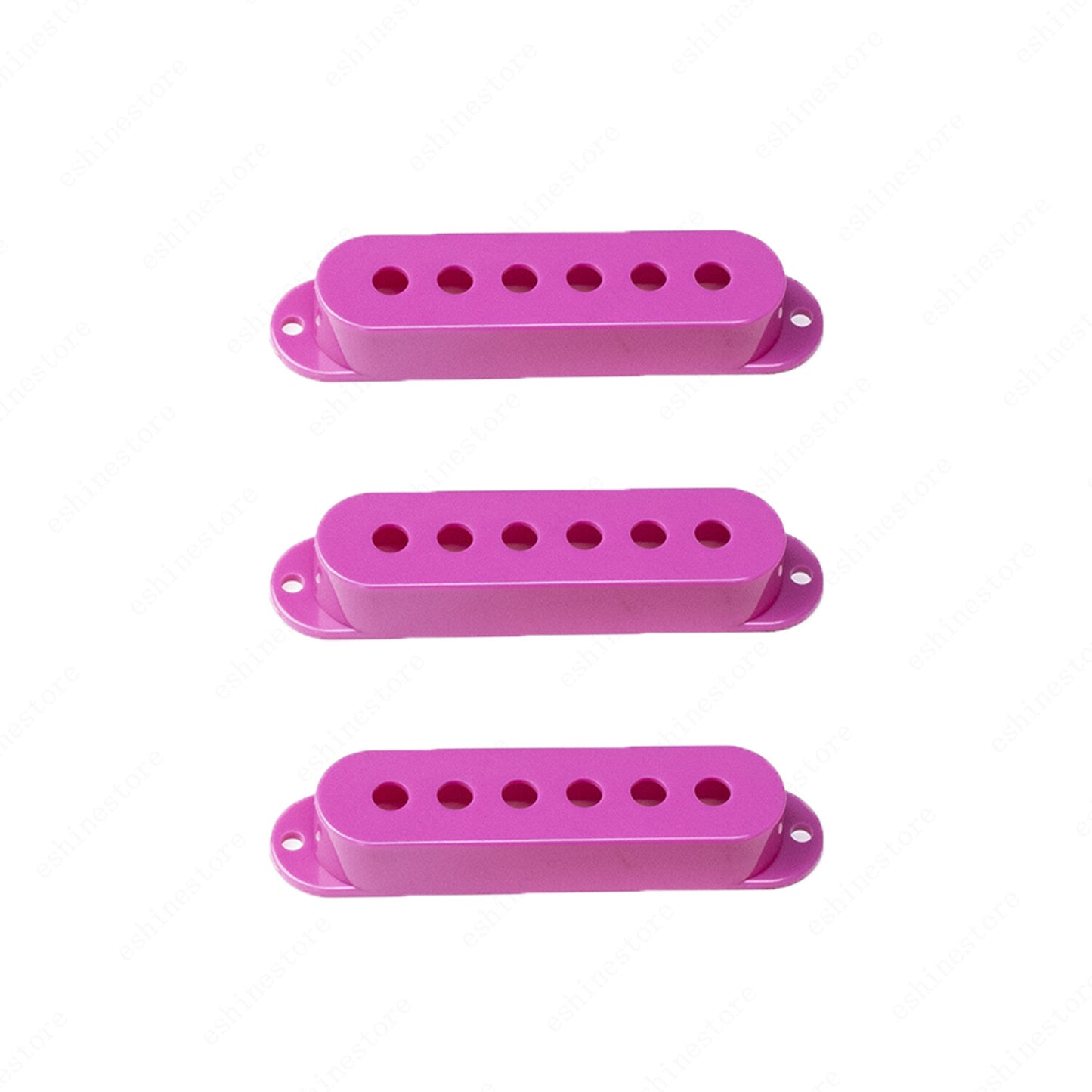 3 Pcs Plastic SSS Single Coil Pickup Covers For Fender SQ Strat multiColors