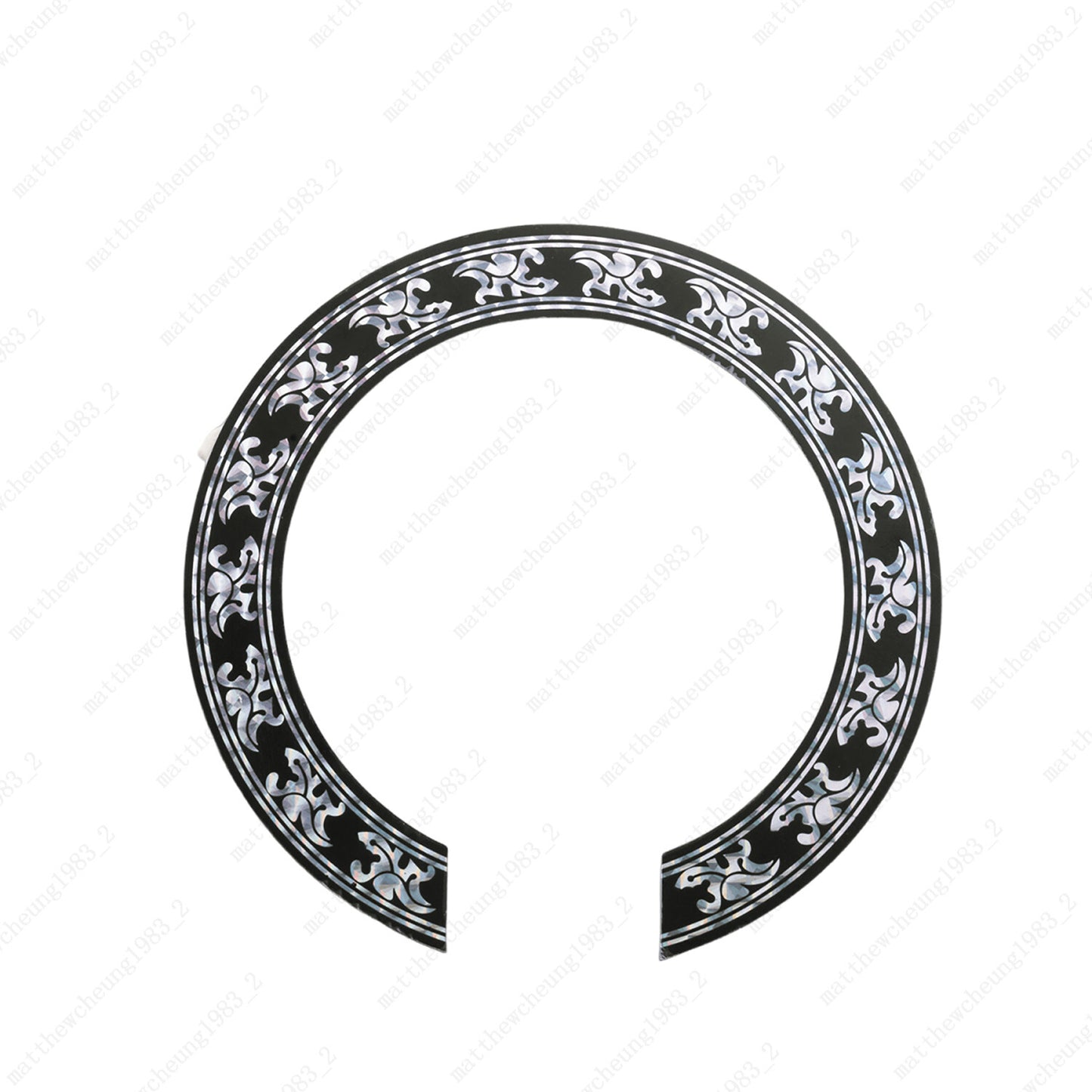 Acoustic Guitar SoundHole ring Decal Sticker self-adhesive for 40"/41" Guitar