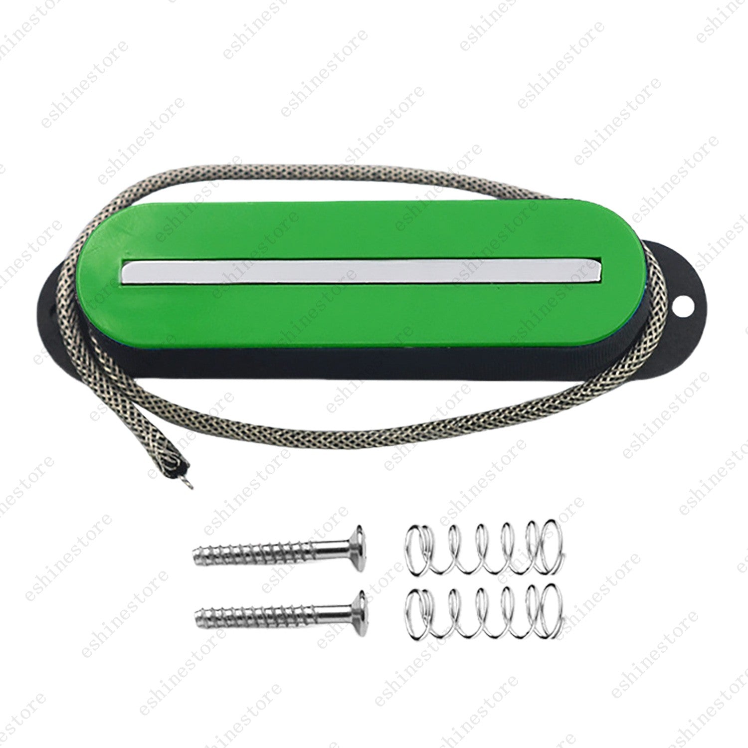 Single Coil Ceramic Metal Braided wire Single Blade Guitar Pickup For Strat