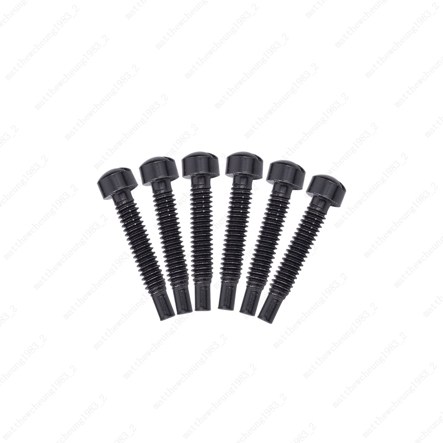 Set of 6 Electric Guitar Pole Piece Screws M3 x 21mm for Humbucker PAF P90
