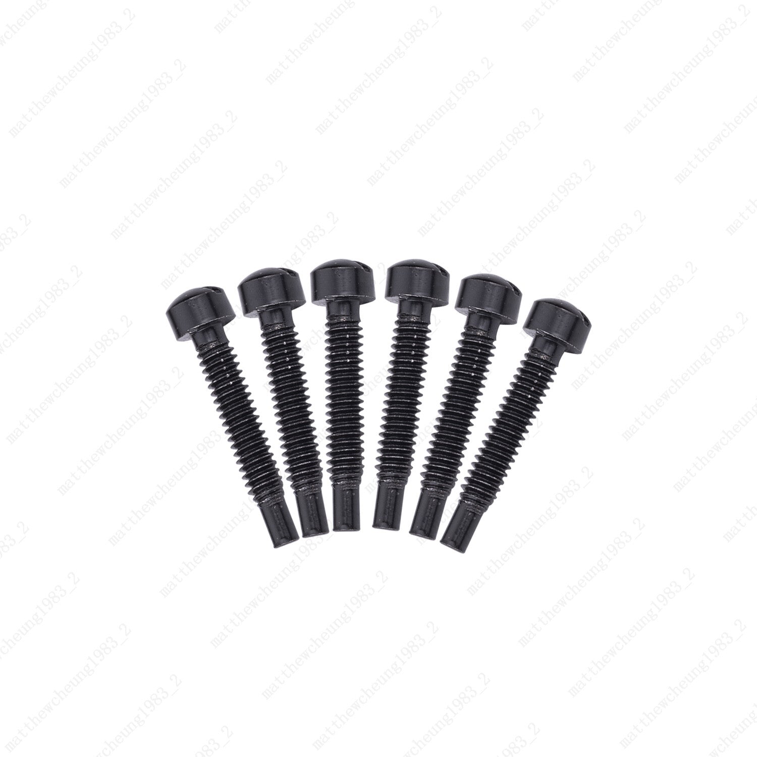 Set of 6 Electric Guitar Pole Piece Screws M3 x 21mm for Humbucker PAF P90