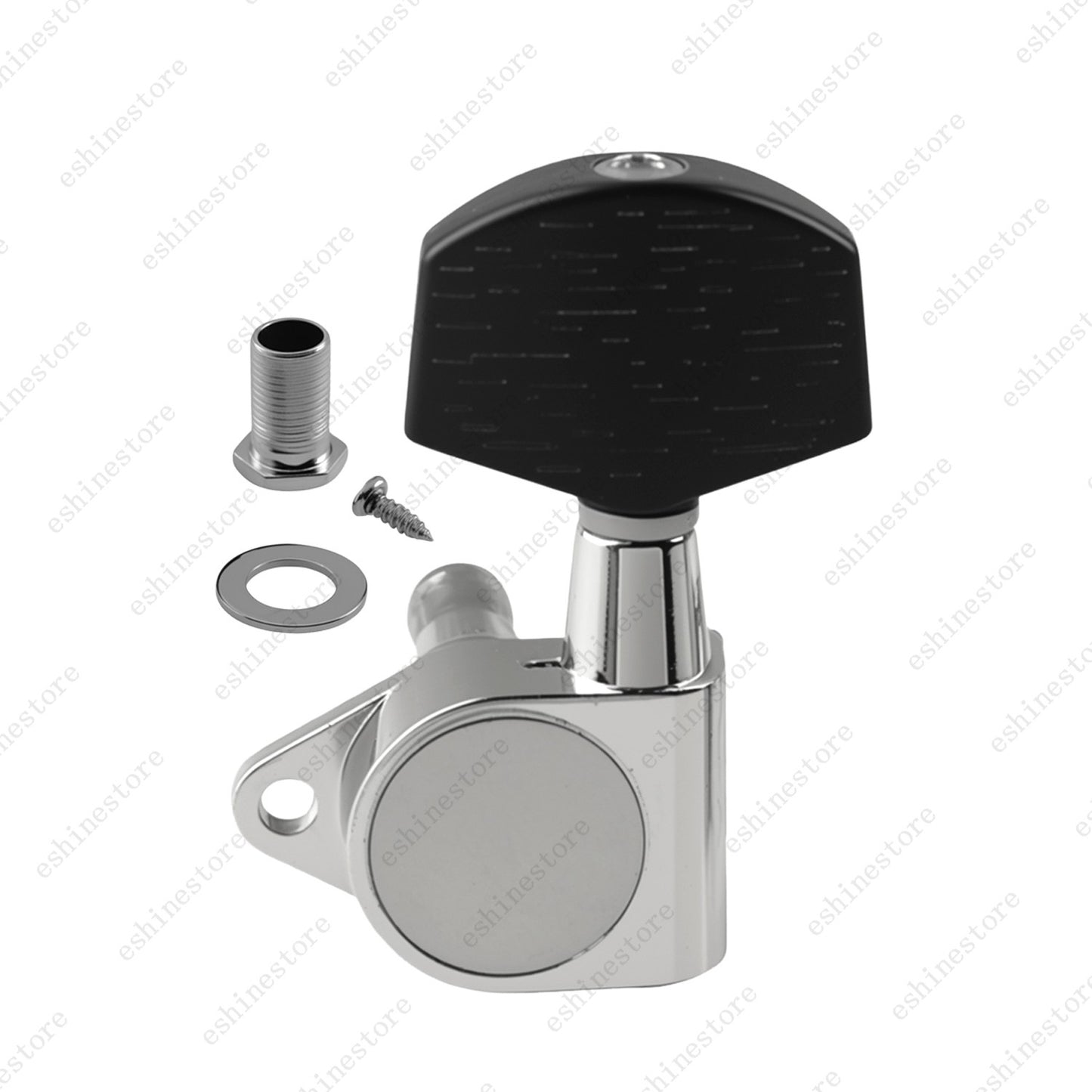 1:14 Ratio Fully Enclosed Guitar Machine Head Black Button for Acoustic Guitar